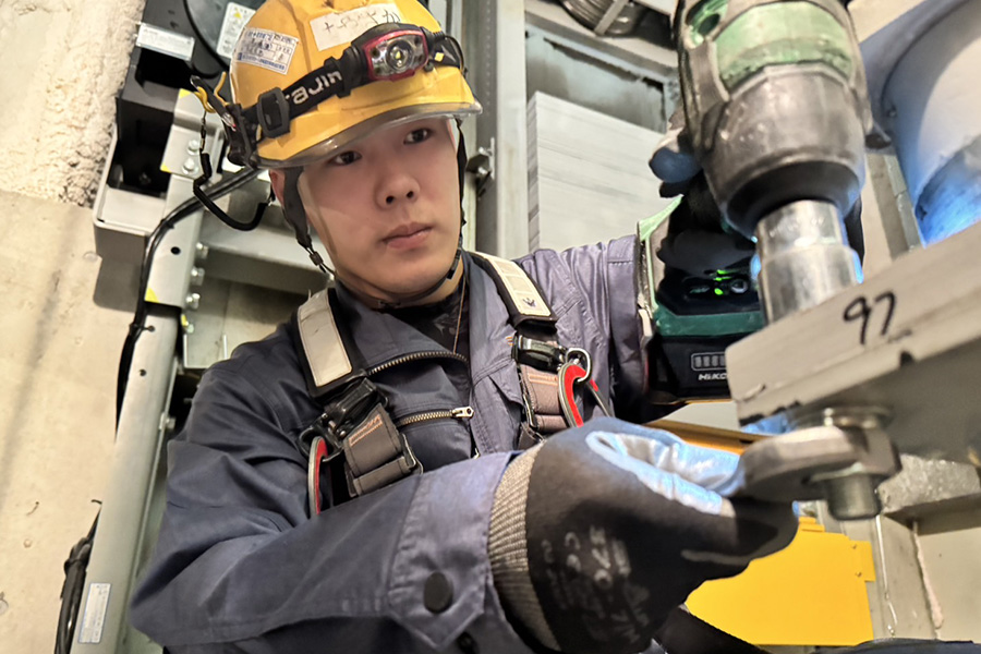 機械装置の設置